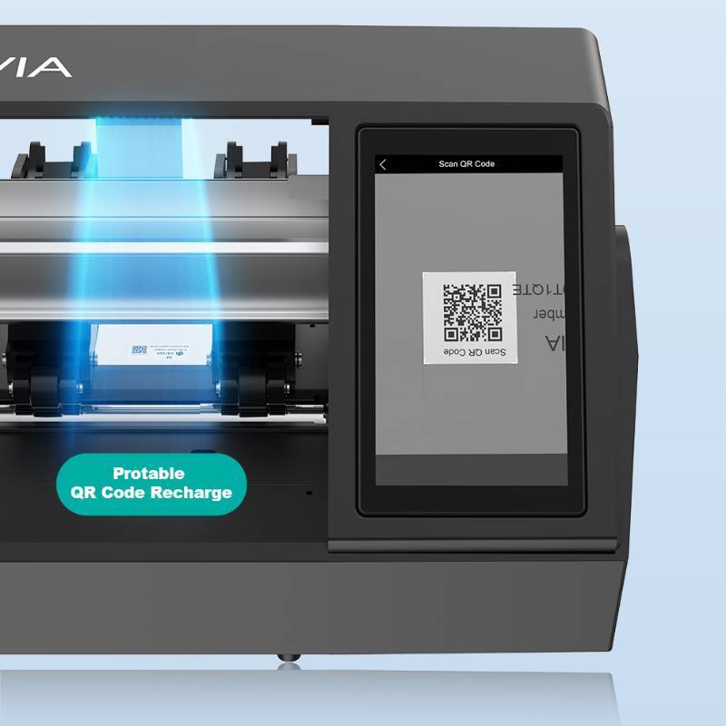 Tela touch da DEVIA Ultra com QR Code Recharge